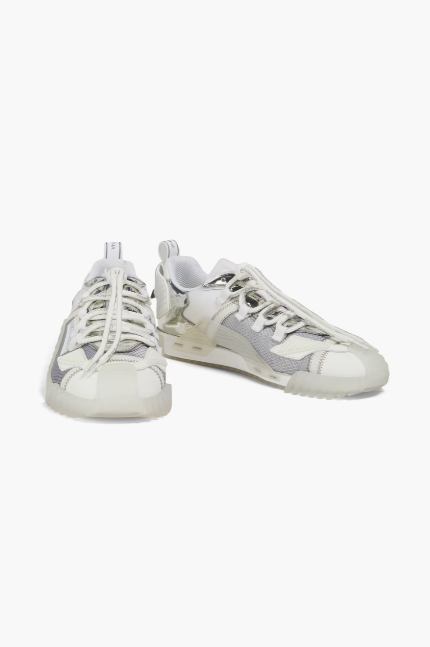 DOLCE&GABBANA Baskets NS1 en jacquard et cuir miroir